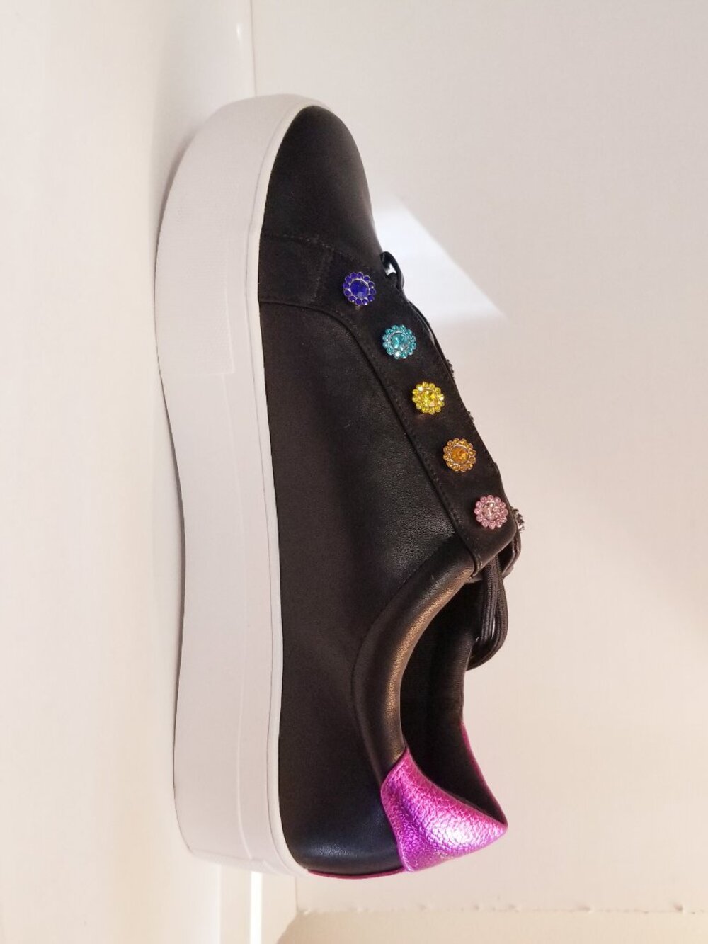 KURT GEIGER LONDON "LIVIAH" RHINESTONED SNEAKERS EU SIZE 41 NEW